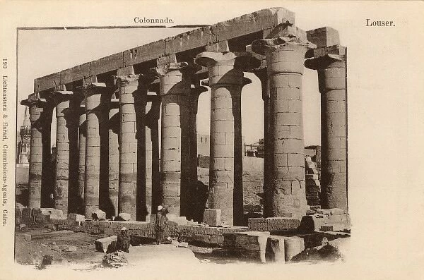 Colonnade in the Luxor Temple, Egypt