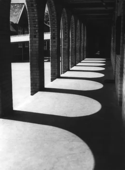 Framed Print : Colonnade Sun and Shade Framed Print : Colonnade Sun and Shade