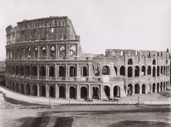 Framed Print : Colosseum with horse and cart, Rome Italy Framed Print : Colosseum with horse and cart, Rome Italy