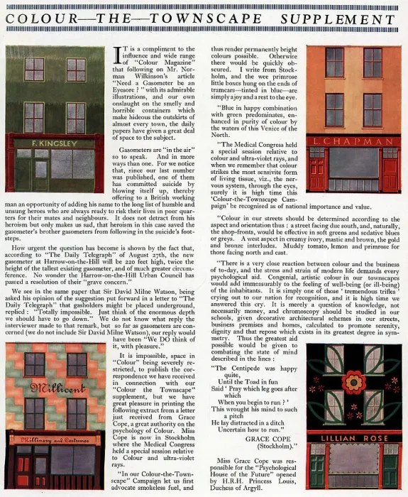 Framed Print : Colour The Townscape Supplement Framed Print : Colour The Townscape Supplement