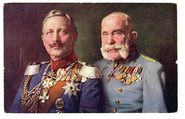 Coloured portraits of the Kaiser & Emperor Franz Joseph