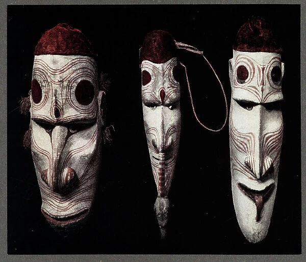 Coloured Wooden Maskoids