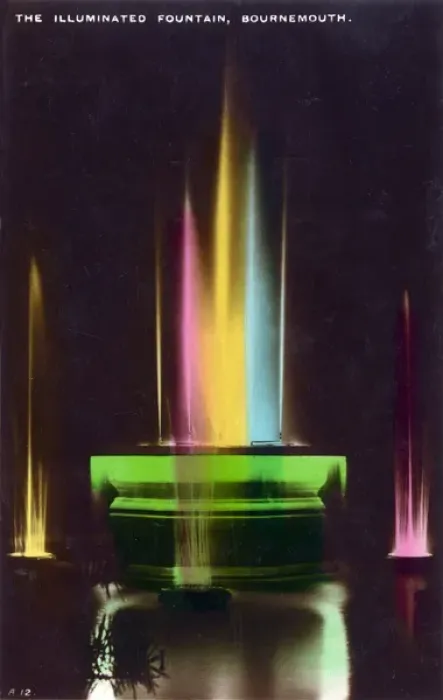 Framed Print : The colourful Illuminated Fountain, Bournemouth, Devon Framed Print : The colourful Illuminated Fountain, Bournemouth, Devon