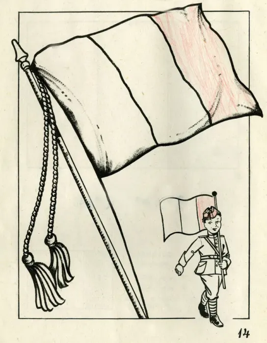 Framed Print : Colouring page, For Victory Paint Book, WW2 Framed Print : Colouring page, For Victory Paint Book, WW2