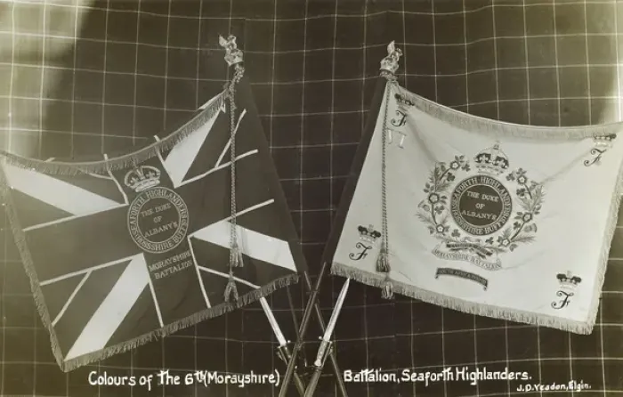 Framed Print : Colours of the 6th (Morayshire) Battalion, Seaforth Highland Framed Print : Colours of the 6th (Morayshire) Battalion, Seaforth Highland