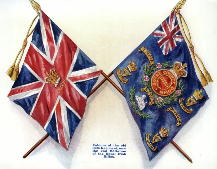 Framed Print : Colours of old 86th Regiment, now 2nd Battalion Irish Rifles Framed Print : Colours of old 86th Regiment, now 2nd Battalion Irish Rifles