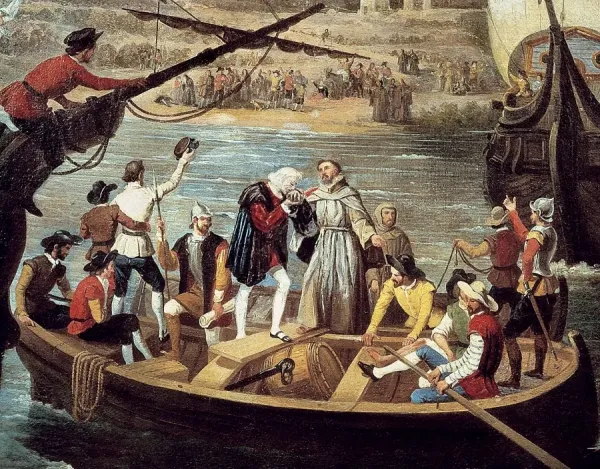 Columbus Departure Print: 3rd August 1492. Art Prints, Posters