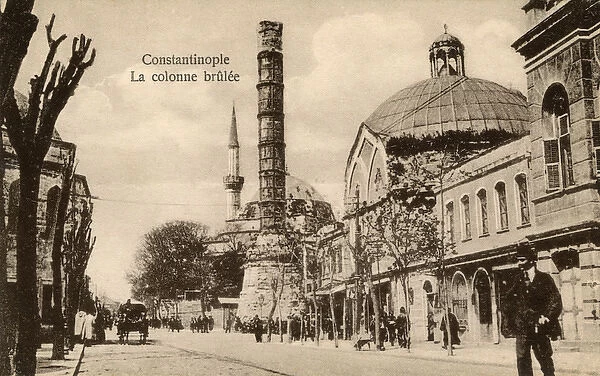 The Column of Constantine or Burnt Column, Istanbul