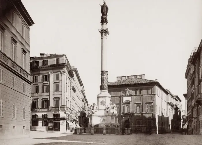 Framed Print : Column of the Immaculate Conception Piazza Mignanelli, Rome Framed Print : Column of the Immaculate Conception Piazza Mignanelli, Rome