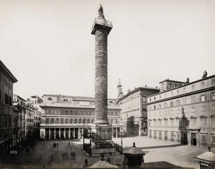 Framed Print : The Column of Marcus Aurelius, Rome, Italy Framed Print : The Column of Marcus Aurelius, Rome, Italy