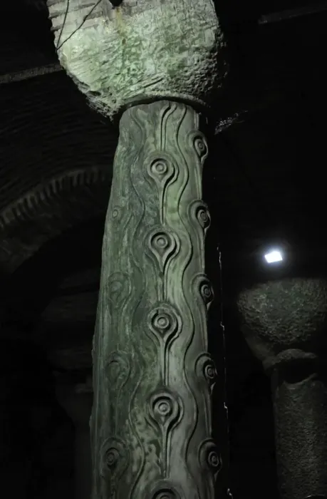 Framed Print : Column of Tears. Basilica Cistern. 6th century. Istanbul. Tu Framed Print : Column of Tears. Basilica Cistern. 6th century. Istanbul. Tu