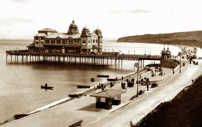Framed Print : Colwyn Bay Pier, Victorian period Framed Print : Colwyn Bay Pier, Victorian period