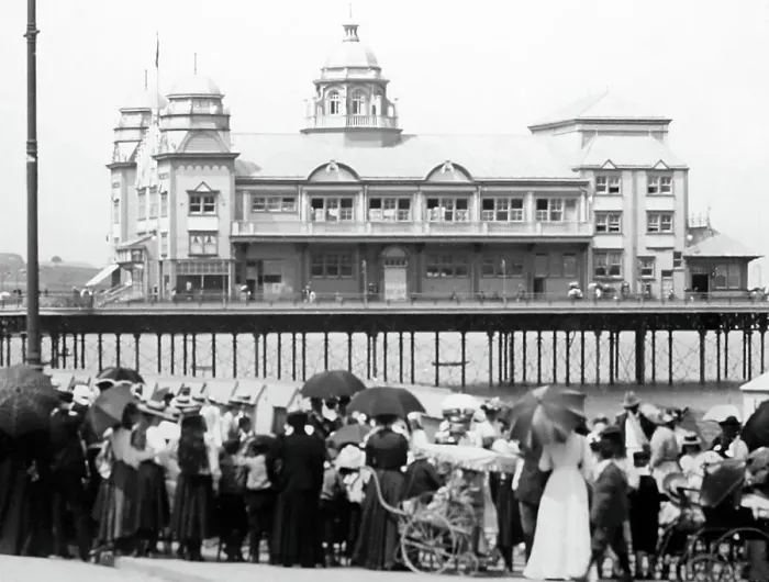 Framed Print : Colwyn Bay Pier, Wales, Victorian period Framed Print : Colwyn Bay Pier, Wales, Victorian period