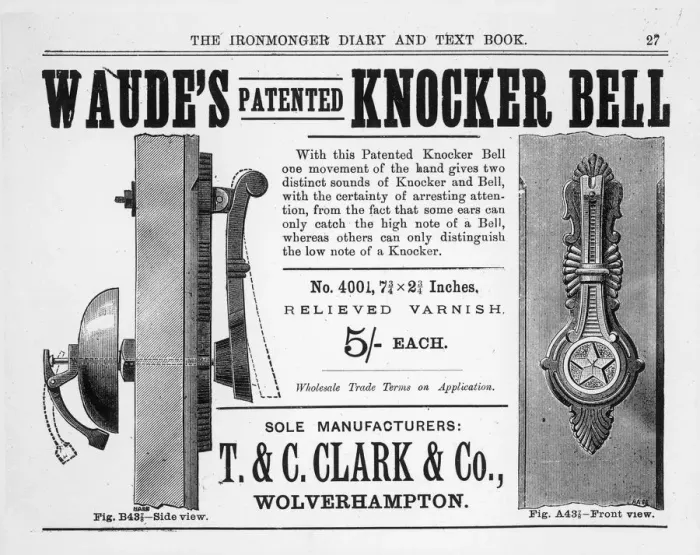 Framed Print : Combined Knocker / Bell Framed Print : Combined Knocker / Bell
