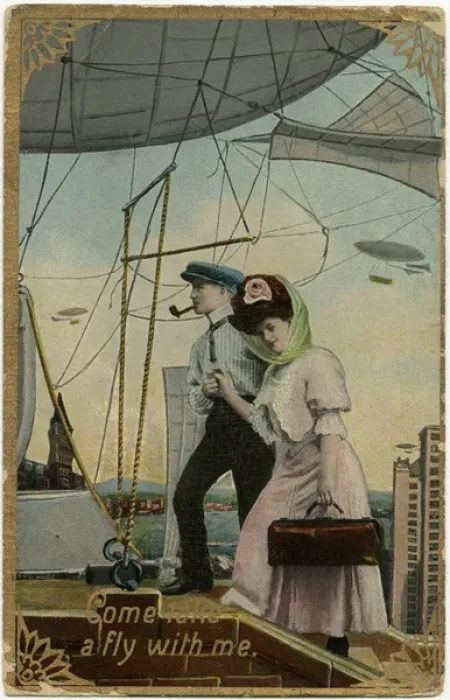 Framed Print : Come take a fly with me - Futuristic take on Airship Travel Framed Print : Come take a fly with me - Futuristic take on Airship Travel
