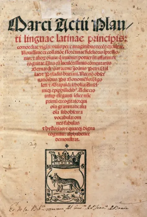 Framed Print : Comedies, 1518 by Titus Maccius Plautus. Title cover Framed Print : Comedies, 1518 by Titus Maccius Plautus. Title cover