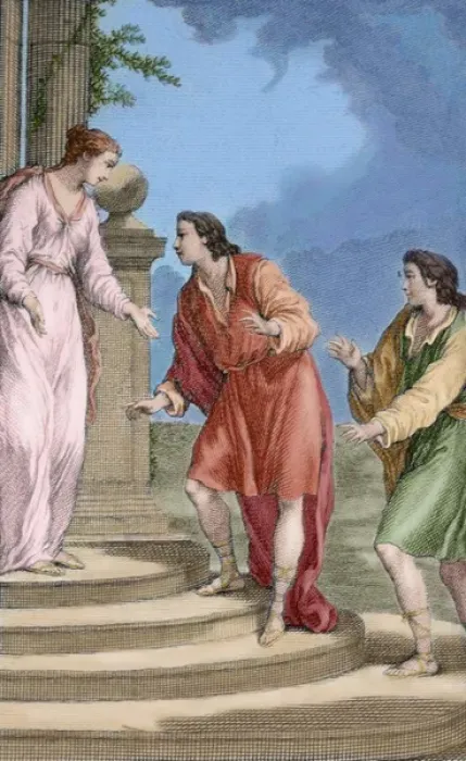 Framed Print : Comedies by Titus Maccius Plautus. Engraving. Paris, 1759. C Framed Print : Comedies by Titus Maccius Plautus. Engraving. Paris, 1759. C