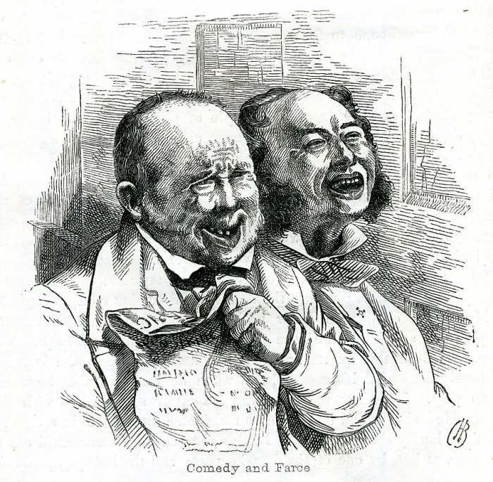 Framed Print : Comedy and Farce at the Theatre Framed Print : Comedy and Farce at the Theatre