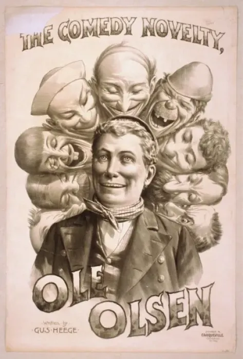 Framed Print : The comedy novelty, Ole Olson Framed Print : The comedy novelty, Ole Olson
