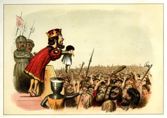 Framed Print : Comic English Histories by Richard Doyle Framed Print : Comic English Histories by Richard Doyle