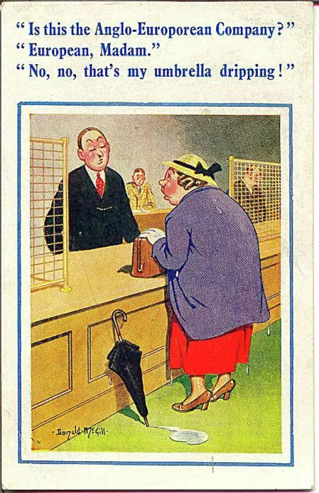 : Comic postcard, Anglo-European Company Date: 20th century : Comic postcard, Anglo-European Company Date: 20th century