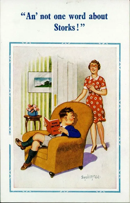 Framed Print : Comic postcard, Boy reading Home Doctor book Date: 20th century Framed Print : Comic postcard, Boy reading Home Doctor book Date: 20th century