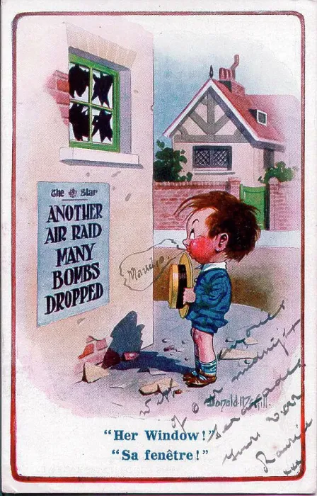 Framed Print : Comic postcard, Little boy reads news headlines. Date: 1914-1918 Framed Print : Comic postcard, Little boy reads news headlines. Date: 1914-1918