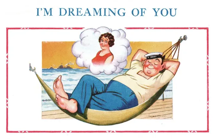 Framed Print : Comic postcard, Sailor in the British Royal Navy, WW2 - in a hammock Framed Print : Comic postcard, Sailor in the British Royal Navy, WW2 - in a hammock