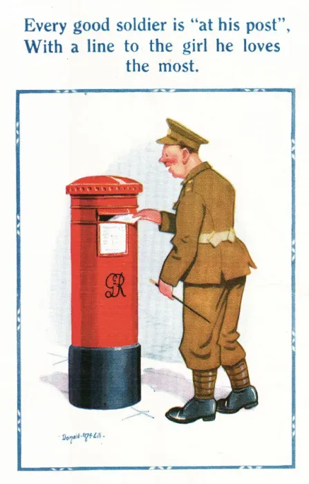 Framed Print : Comic postcard, Soldier in the British Army, WW2 Framed Print : Comic postcard, Soldier in the British Army, WW2