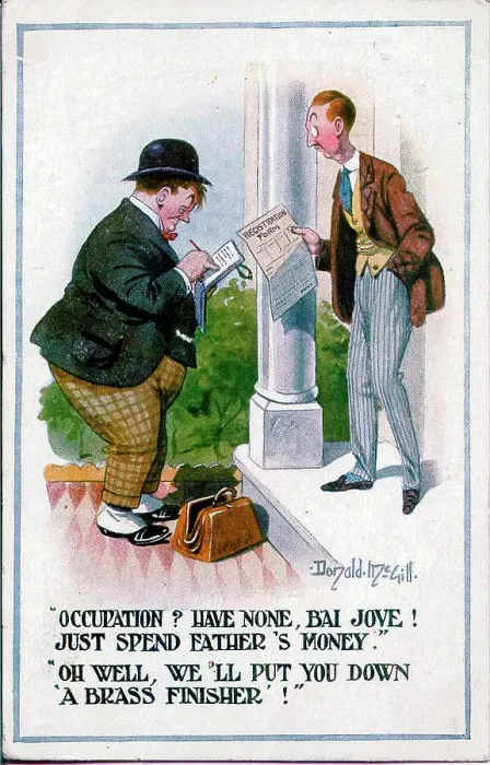Framed Print : Comic postcard, wartime recruitment. Date: 1914-1918 Framed Print : Comic postcard, wartime recruitment. Date: 1914-1918