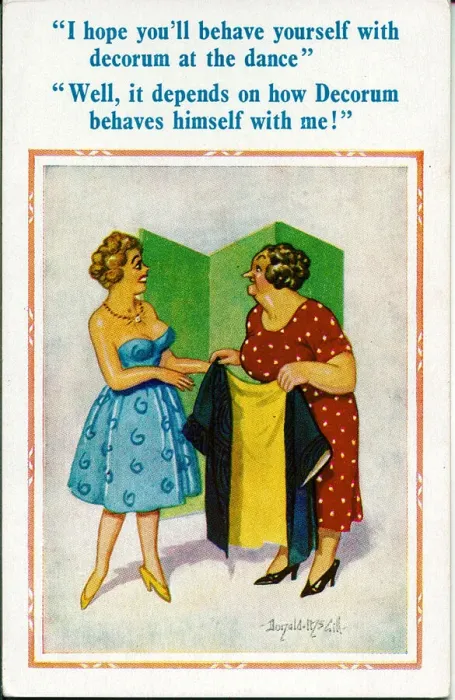 Framed Print : Comic postcard, Woman going out to a dance Framed Print : Comic postcard, Woman going out to a dance