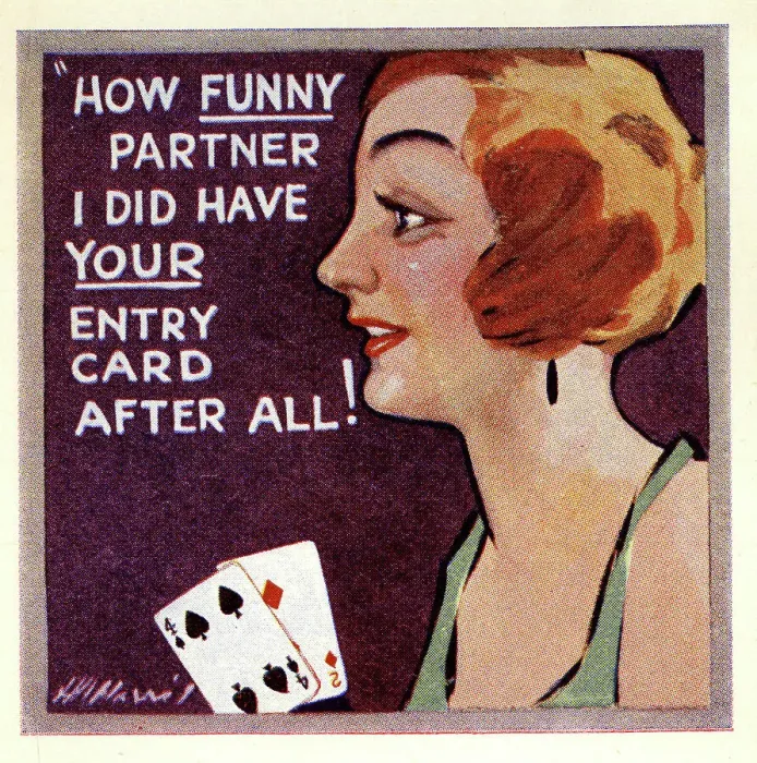 Framed Print : Comic Score Card for Bridge Playing Card Game No. 2 Framed Print : Comic Score Card for Bridge Playing Card Game No. 2