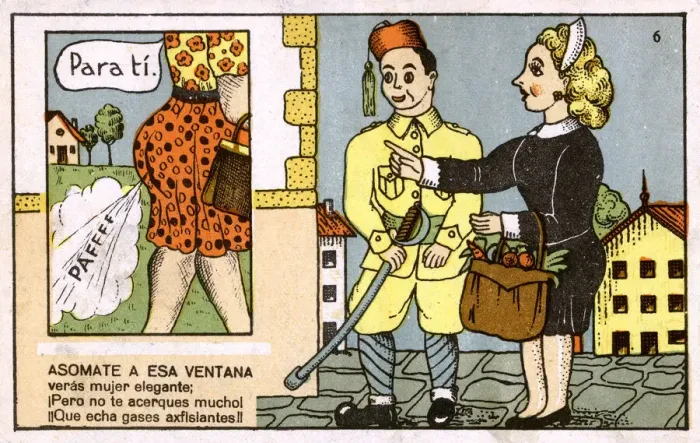 Framed Print : Comic Spanish postcard Framed Print : Comic Spanish postcard