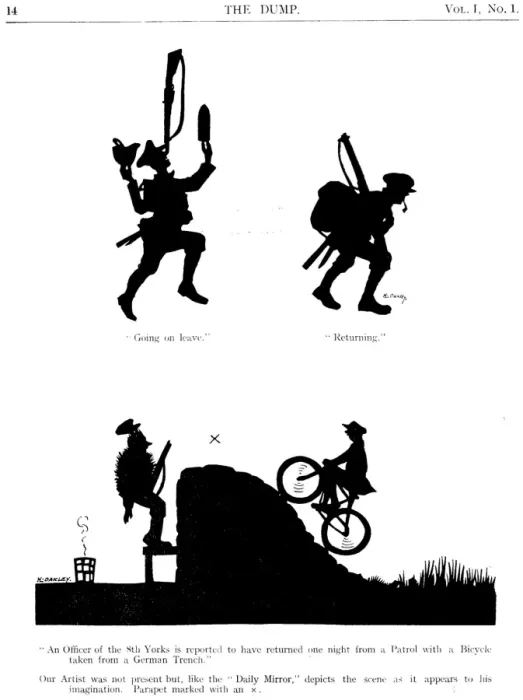 Framed Print : Comic wartime scenes on the Western Front Framed Print : Comic wartime scenes on the Western Front