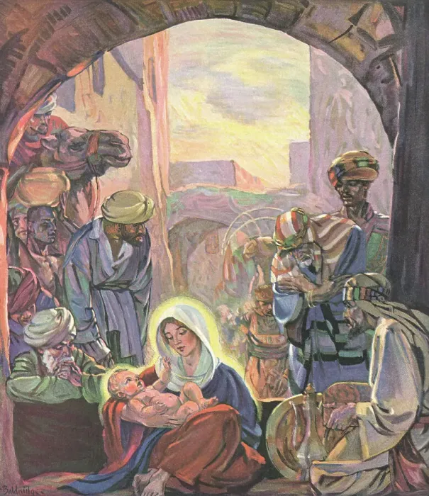 Framed Print : The Coming of the Magi Framed Print : The Coming of the Magi