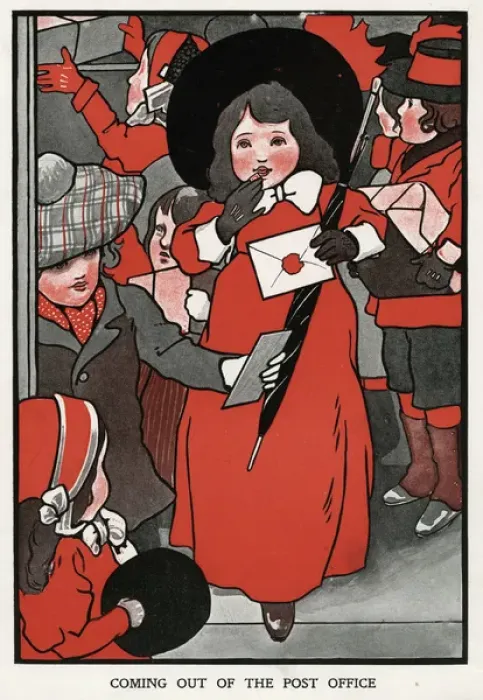 Framed Print : Coming out of the Post Office by Charles Robinson Framed Print : Coming out of the Post Office by Charles Robinson