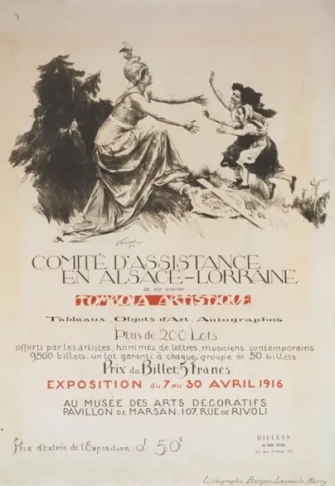 Framed Print : Comite d assistance en Alsace-Lorraine. Tombola artistique Framed Print : Comite d assistance en Alsace-Lorraine. Tombola artistique