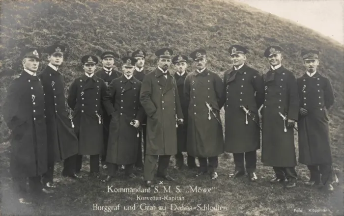 Framed Print : The commander and crew of the SMS Mowe Framed Print : The commander and crew of the SMS Mowe