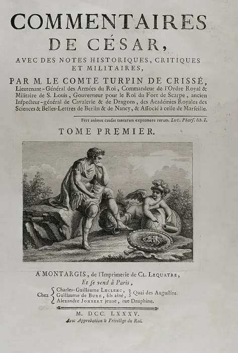 Framed Print : Commentaires de Cesar by Count Turpin de Crisse Volume I Framed Print : Commentaires de Cesar by Count Turpin de Crisse Volume I