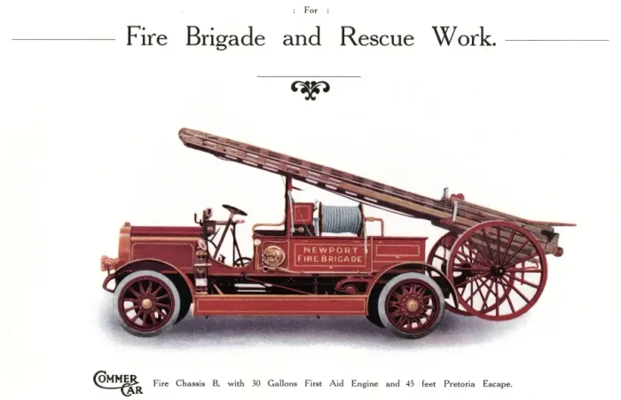 Framed Print : Commer Fire Engine Framed Print : Commer Fire Engine