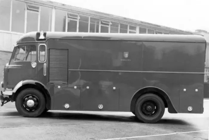 Framed Print : Commer hose van Framed Print : Commer hose van