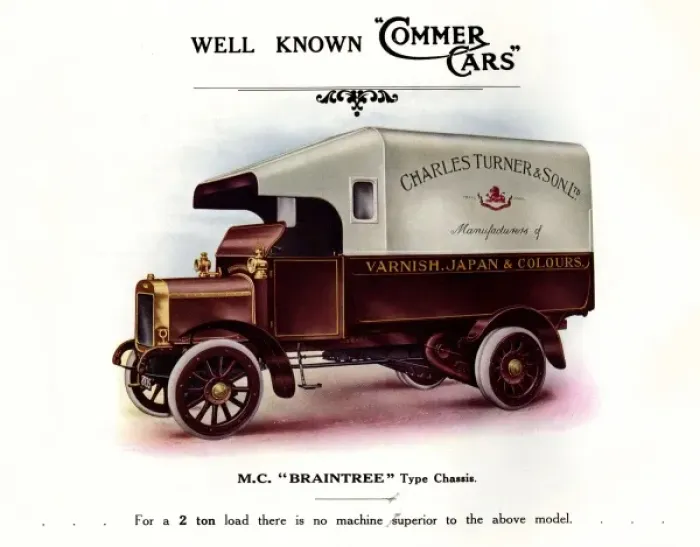 Framed Print : Commer Van 1914 Framed Print : Commer Van 1914