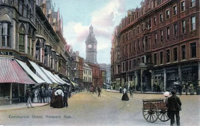 Framed Print : Commercial Street, Newport, Monmouthshire Framed Print : Commercial Street, Newport, Monmouthshire