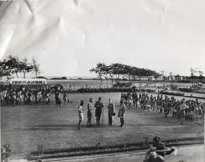 Framed Print : Commissioner Jack Stapleton in Ghana, West Africa Framed Print : Commissioner Jack Stapleton in Ghana, West Africa