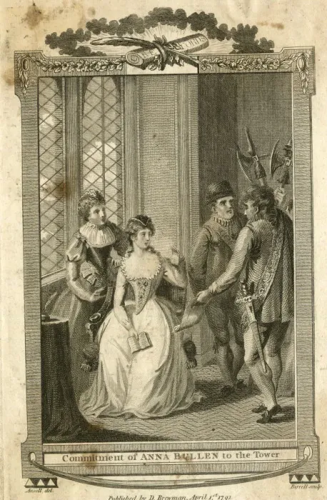 Framed Print : Commitment of Anne Boleyn to the Tower of London