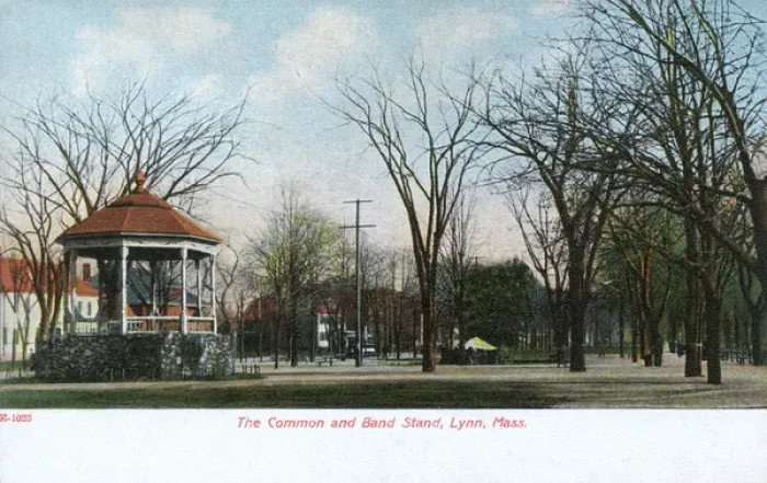 Framed Print : Common and Bandstand, Lynn, Massachusetts, USA Framed Print : Common and Bandstand, Lynn, Massachusetts, USA