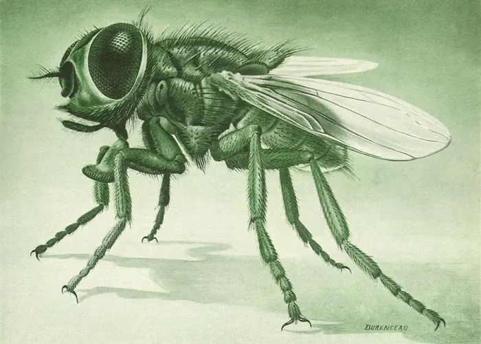 Framed Print : Common Housefly Date: 1948 Framed Print : Common Housefly Date: 1948