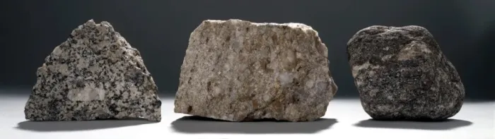 Framed Print : Common rock types Framed Print : Common rock types