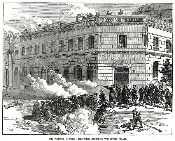Communards defending the Elysee Palace; Paris Commune 1871