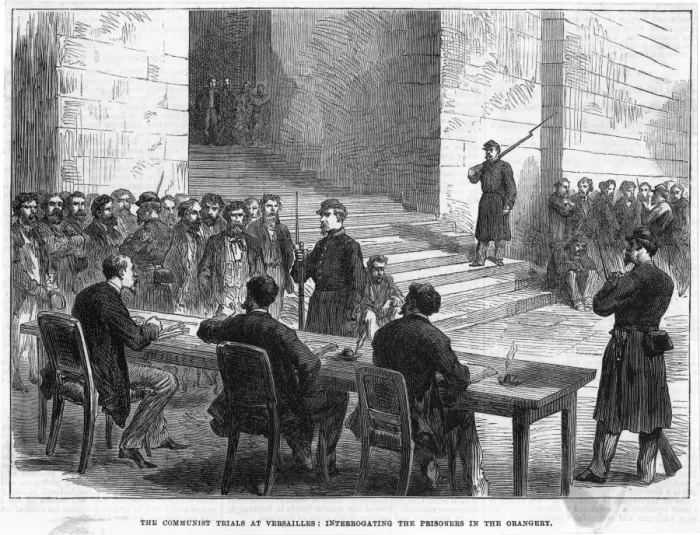 Framed Print : Communards on Trial Framed Print : Communards on Trial
